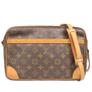 Authentic Louis Vuitton Trocadero 30 Crossbody Shoulder Bag Tote Handbag